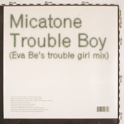 Micatone: Trouble Boy / Nomad rmx, sealed, Sonar Kollektiv (SK067), EU, FS-New, 2005 Typ: 12" Best.-Nr.: V3988 Preis: 9,00 Euro