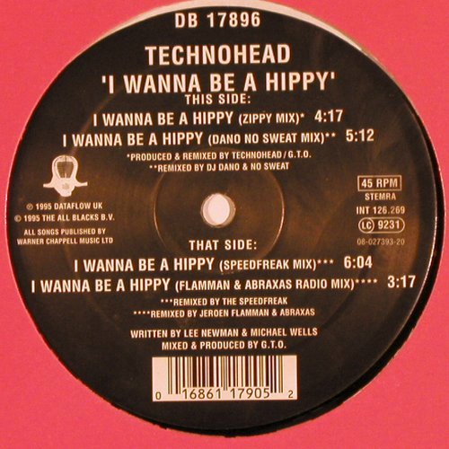 Technohead: I Wanna Be A Hippy x5, 33rpm, Mokum(MOK 37), D, 1995 - 12inch - V561 - 7,50 Euro