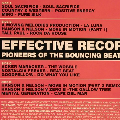 V.A.Pioneers of the Bouncing Beat:&nbsp;Effective Records Compilation, EFFS 1001 (EFFS 1001LLP), UK, 1994 Typ:&nbsp;2LP Best.-Nr.:&nbsp;V640 Preis:&nbsp; 9,00 Euro