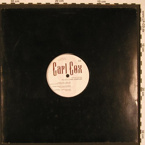 Cox,Carl: F.A.C.T. 2 Mix Sampler, one-sided, Ultimatum(Fact2), LC, 1997 - 12inch - X8481 - 6,00 Euro
