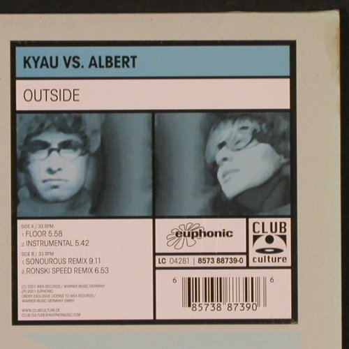 Kyau vs. Albert: Outside*4, Club Culture(8573 88739-0), D, 2001 - 12inch - X9571 - 7,50 Euro