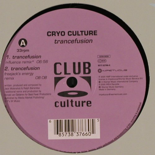 Cyro Culture: Trancefusion*3+1,FLC, Club Culture(8573 83766-0), D, m-/vg+, 2000 - 12inch - X9576 - 7,50 Euro
