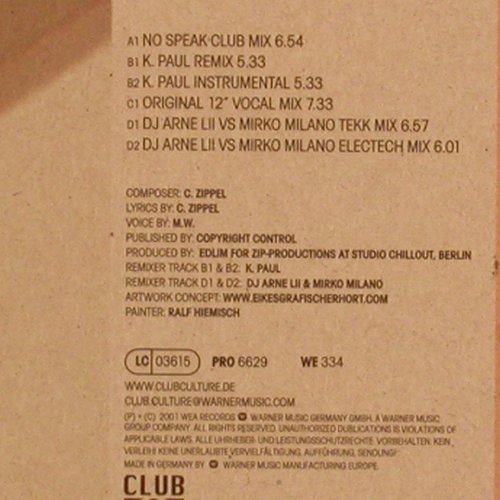 Edlim: Special Things*6, Club Culture(PRO 6629), D, 2001 - 12"*2 - X9642 - 6,00 Euro