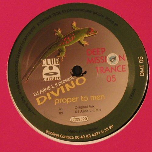 DJ Arne L II  pres. Divino: Propper to Men *4, Deep Mission(DMT 05), D,  - 12inch - X9694 - 4,00 Euro