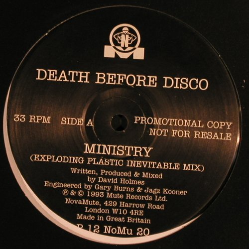 Death Before Disco / Scubadevils: Ministry / Celestrial Symphony mx, Novamute(P 12 NoMu 20), UK,Promo, 1993 - 12inch - Y153 - 7,50 Euro
