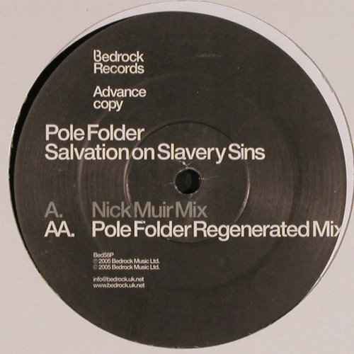 Pole Folder: Salvation on Slavery Sins, Bedrock Promo(Bed58P), UK, 2005 - 12inch - Y3819 - 7,50 Euro