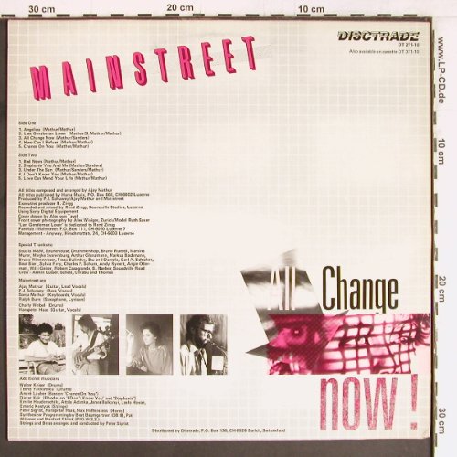 Mainstreet: All Change Now, +7", Disctrade(DT 271-10), CH, 1983 - LP - E4359 - 6,00 Euro