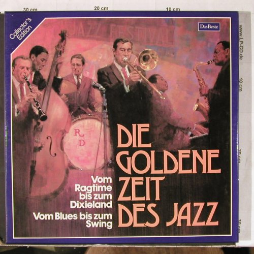 V.A.Die Goldene Zeit des Jazz: Vom Ragtime..Dixie,Blues..Swing, Das Beste(GZJ 612/613), D, 8 MCBox,  - MC - E4970 - 7,50 Euro