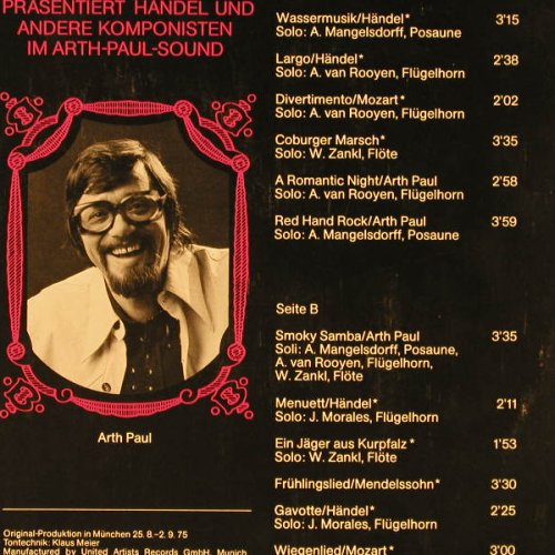 Paul,Arth  - Orchester: Roth-Händle präsent., Foc, Roth-Händle(55 555), D, 1975 - LP - E4983 - 6,00 Euro