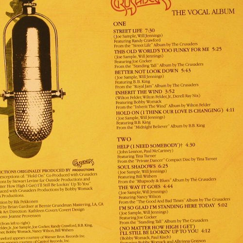 Crusaders: The Vocal Album, MCA(MCF 3395), UK, 1987 - LP - F136 - 5,00 Euro