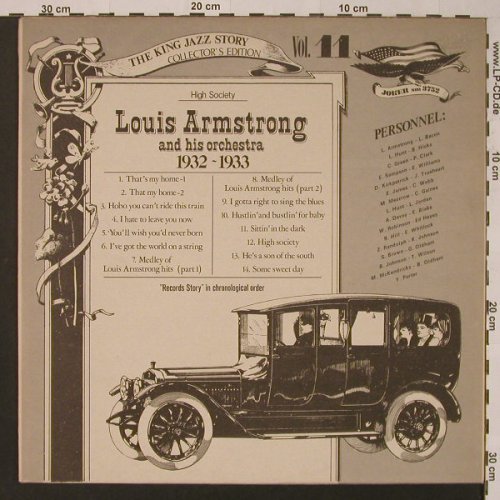 Armstrong,Louis and his Orchestra: Vol.11 1932-33,High Society, vg+/m-, Joker(SM 3752), I, 1975 - LP - F3644 - 2,50 Euro