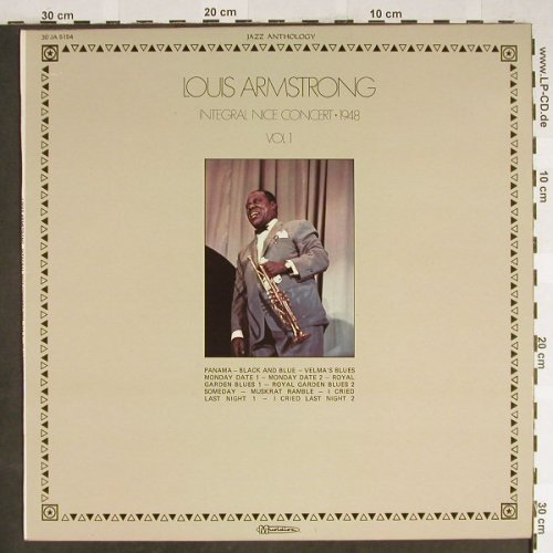 Armstrong,Louis: Integral Nice Concert 1948, Vol.1, Musidisc(30 JA 5154), F, Ri, 1983 - LP - H1940 - 6,00 Euro