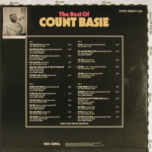 Basie,Count: The Best of, Vol.2 ,f.Jimmy Rushing, Coral(COPS 6596/1-2), D,Foc,stoc, 1973 - 2LP - H1958 - 9,00 Euro