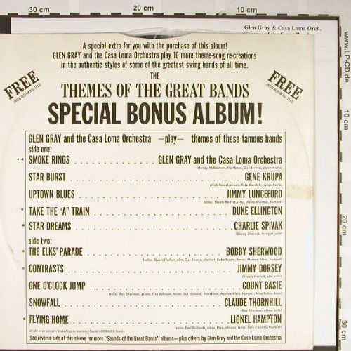 Gray,Glen & Casa Loma Orch.: Themes of the GreatBands,BonusAlbum, Capitol,NoCover(PRO 2193), US,VG+/--,  - LP - H2121 - 5,00 Euro