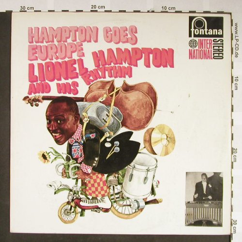 Hampton,Lionel: Hampton goes Europe, vg+/vg+,stoc, Fontana(858 064 PFY), NL, 1968 - LP - H2125 - 5,50 Euro