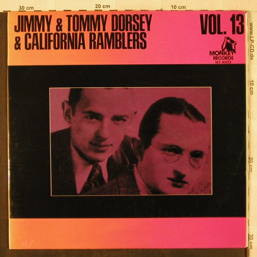 Dorsey,Jimmy & Tommy: Same - & California Ramblers, Foc, Monkey Rec.(MY 40013), F, Ri,  - 2LP - H3514 - 7,50 Euro