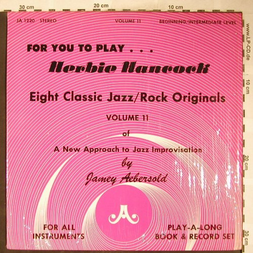 Barron,Kenny/Ron Carter/Billy Hart: Eight Classic Jazz..Hancock,Vol. 11, Aebersold(JA 2025), US,vg+/m-, 1985 - LP - H6139 - 9,00 Euro