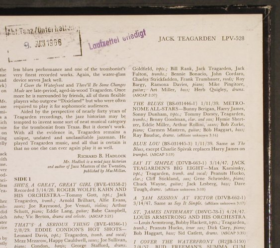 Teagarden,Jack: Same-Vintage series, vg+/vg+, RCA Victor(LPV-528), US, 1966 - LP - H6234 - 5,00 Euro