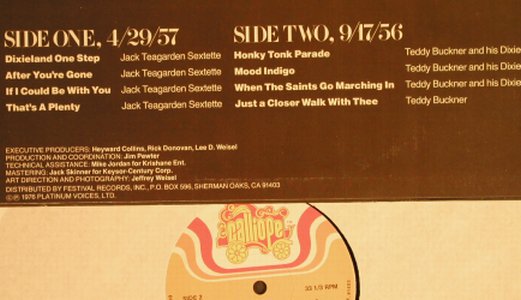 Teagarden,Jack / Teddy Buckner: Sessions, Live, Calliope(CAL 3004), US, Co, 1976 - LP - H6287 - 7,50 Euro