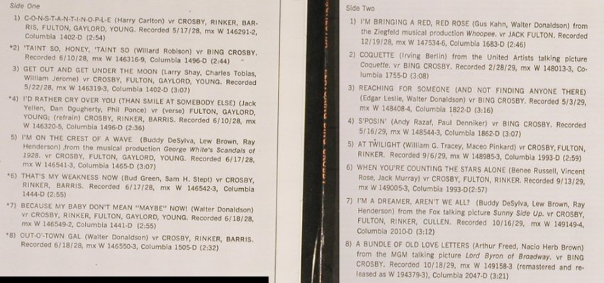 Whiteman,Paul & his Orch.: f.Bing Crosby, Columbia Mono(CL 2830), US,  - LP - H6313 - 5,00 Euro