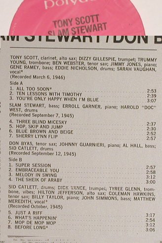 V.A.52nd Street;Vol.1: Tony Scott...Sarah Vaughan, Polydor/ONYX(2310 326), D,m-/vg+, 1973 - LP - H6412 - 7,50 Euro