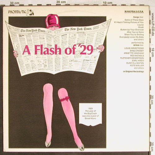 V.A.A Flash of '29: L.Armstrong,Crosby...Ben Pollack, Phontastic Nostalgia(NOST 7608), S, m-/vg+,  - LP - H6575 - 6,00 Euro
