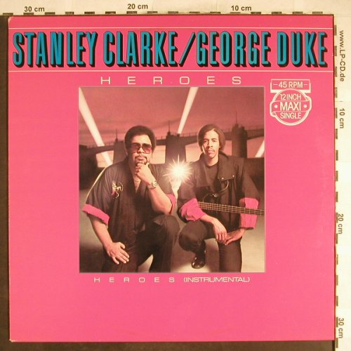 Clarke,Stanley & George Duke: Heroes*2, Promo-Stoc, Epic(A-12.3860), NL, 1983 - 12inch - H6721 - 3,00 Euro
