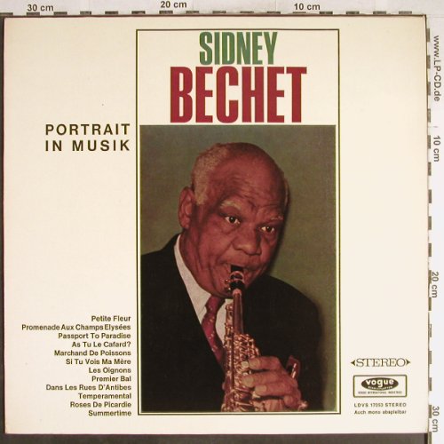 Bechet,Sidney: Portrait in Musik, Vogue(LDVS 17053), D, 1965 - LP - H6739 - 6,00 Euro