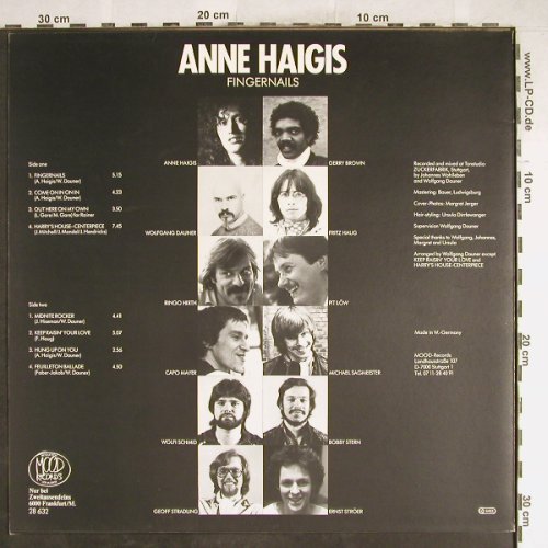 Haigis,Anne: Fingernails, Mood(28 632), D, 1984 - LP - H6788 - 7,50 Euro