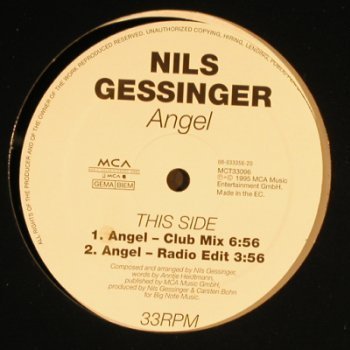 Gessinger,Nils: Angel *4, LC, 33rpm, MCA(MCT 33096), EC, 1995 - 12inch - H6805 - 3,00 Euro