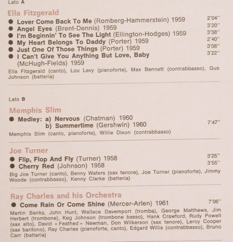 Charles,Ray/J.Turner/M.Slim/E.Fitzg: I Giganti Del Jazz 33,Foc, Curcio(GJ-33), I,  - LP - H7000 - 5,50 Euro