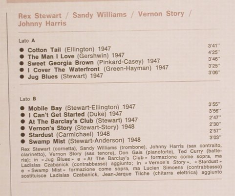 Story,Vernon / Johnny Harris: Rex Stewart, Sandy William, Foc, I Giganti del Jazz(GJ-47), I,  - LP - H7002 - 7,50 Euro