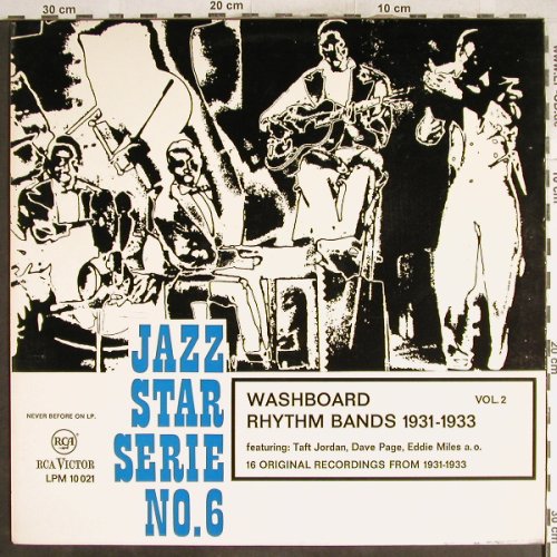 V.A.Washboard Rhythm Bands Vol.2: 1931-33,Taft Jordan,Dave Page, RCA VictorJazz StarNo.6(LPM 10 021), D,  - LP - H7106 - 7,50 Euro