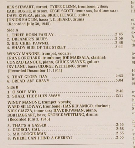 Stewart,Rex and Wingy Manone: Trumpet Jive ! Joe Marsala,Bostic.., Prestige(PR 7812), US,m-/vg+, 1972 - LP - H7242 - 9,00 Euro