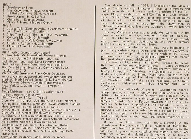 Princeton Triangle Jazz Band: College Jazz in the Twenties, Biograph(BLP 12014), US,  - LP - H7428 - 7,50 Euro