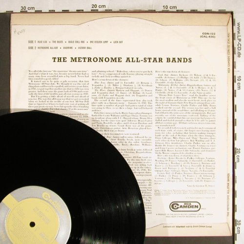 Metronome All-Star Bands: Charlie Parker ...Ziggy Elman, RCA Camden(CDN-122), UK,m-/VG+,  - LP - H7461 - 7,50 Euro