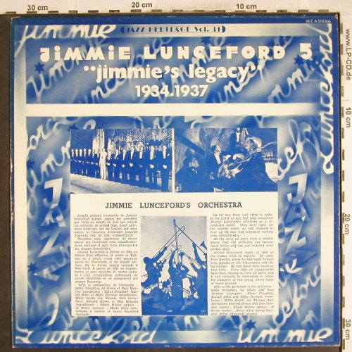 Lunceford,Jimmie: 5 - Jimmie's Legacy,1934-37,vg+/vg+, MCA(510.066), F,  - LP - H7468 - 4,00 Euro
