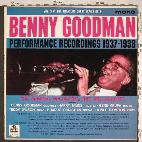 Goodman,Benny: Performance Recordings 1937-1938, MGM(MGM C 810), UK,Vol.3/3,  - LP - H7896 - 20,00 Euro