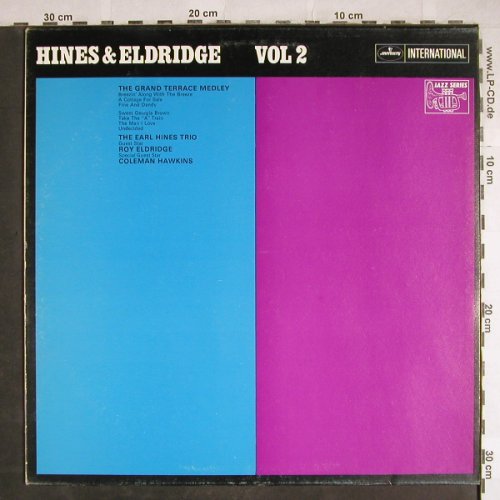 Hines,Earl & Roy Eldridge: Vol.1 & 2, Mercury(134 591/606 MFY), NL, 1969 - LP/2 - H7929 - 20,00 Euro