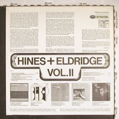 Hines,Earl & Roy Eldridge: Vol.1 & 2, Mercury(134 591/606 MFY), NL, 1969 - LP/2 - H7929 - 20,00 Euro