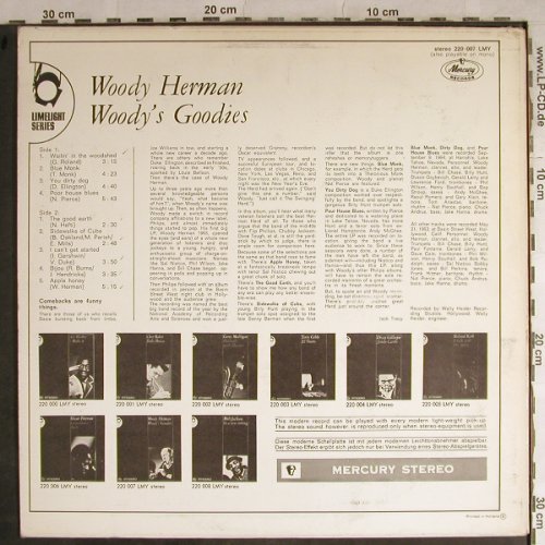 Herman,Woody: Woody's Goodies,Sample-Stol,vg+/vg+, Mercury(220 007 LMY), NL, STOC,  - LP - H8852 - 9,00 Euro