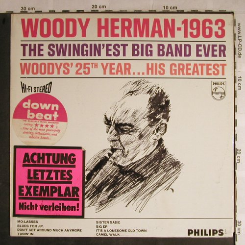 Herman,Woody: 1963-The Swingin'Est Big.B.ever, Philips, STOC(852 025 BY), NL,m-/vg+, 1963 - LP - H8853 - 15,00 Euro