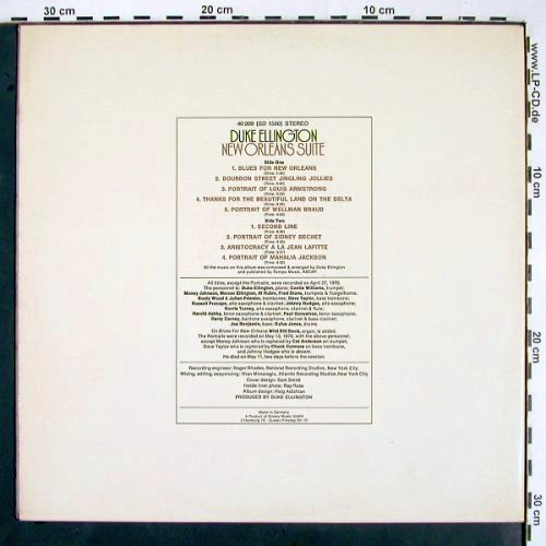 Ellington,Duke: New Orleans Suite, Foc, Atlantic (40 209), D, 1971 Typ: LP Best.-Nr.: V2024 Preis: 17,50 Euro