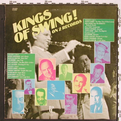 V.A.Kings of Swing: Benny Goodman... Duke Ellington, Pickwick (PTP-2072), UK Typ: 2LP Best.-Nr.: V2118 Preis: 6,00 Euro