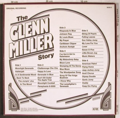Miller,Glenn: The G.M.Story, Box, Astan (9008/3), D, 1984 Typ: 3LP Best.-Nr.: V2134 Preis: 7,50 Euro