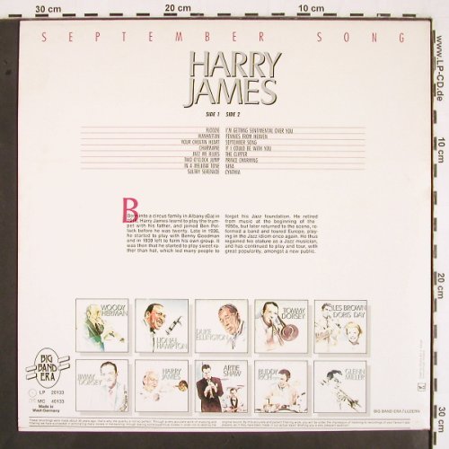 James,Harry: September Songs, Big Band Era (LP 20133), D Typ: LP Best.-Nr.: V2168 Preis: 6,00 Euro