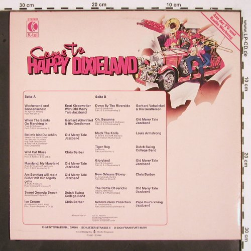V.A.Come To Happy Dixieland: Knut Kiesewetter...Papa Bue's Vikin, K-tel (TG 1251), D, 1980 Typ: LP Best.-Nr.: V2193 Preis: 5,00 Euro