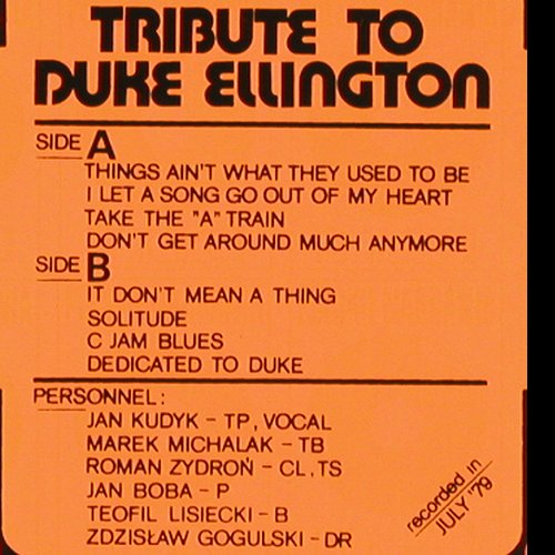 Jazz Band Ball Orchestra: Tribute to Duke Ellington, Muza (SX 1831), PL, 1979 Typ: LP Best.-Nr.: V2224 Preis: 7,50 Euro