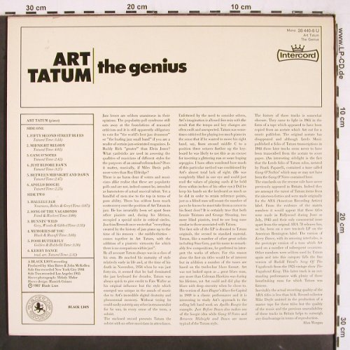 Tatum,Art: The Genius, hist. rec. 1944/45, Black Lion (28 440-6 U), D, Ri Typ: LP Best.-Nr.: V3186 Preis: 7,50 Euro