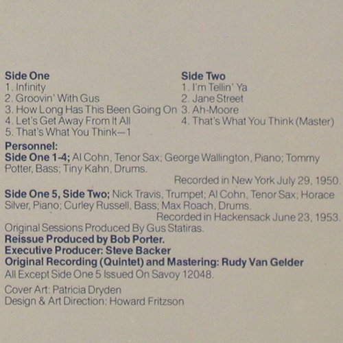 Cohn,Al: The Progressive, Savoy(WL70508), D,Ri, 1984 - LP - V3289 - 15,00 Euro